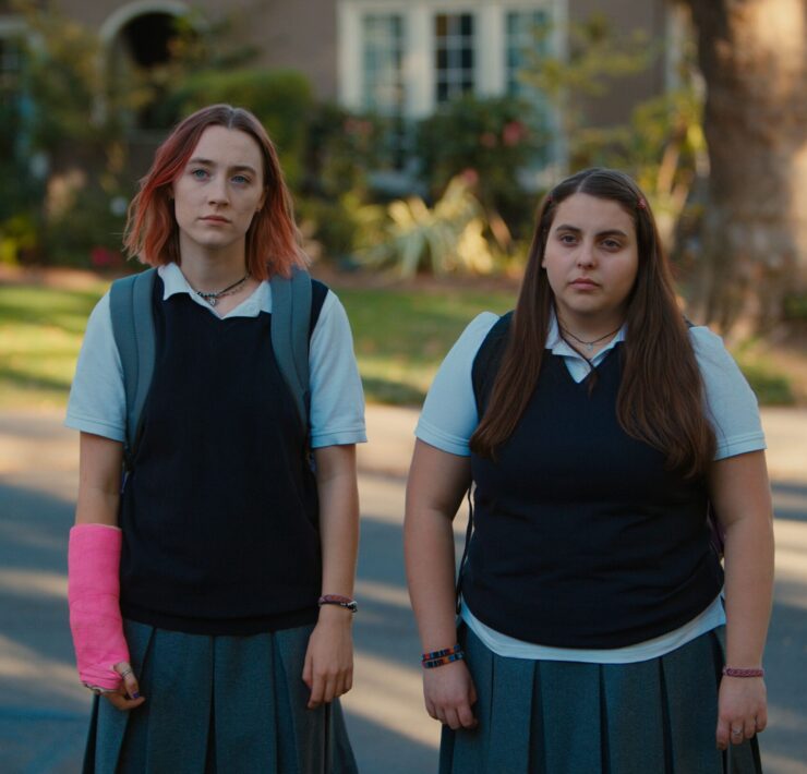 Lady bird con l'amica in copertina