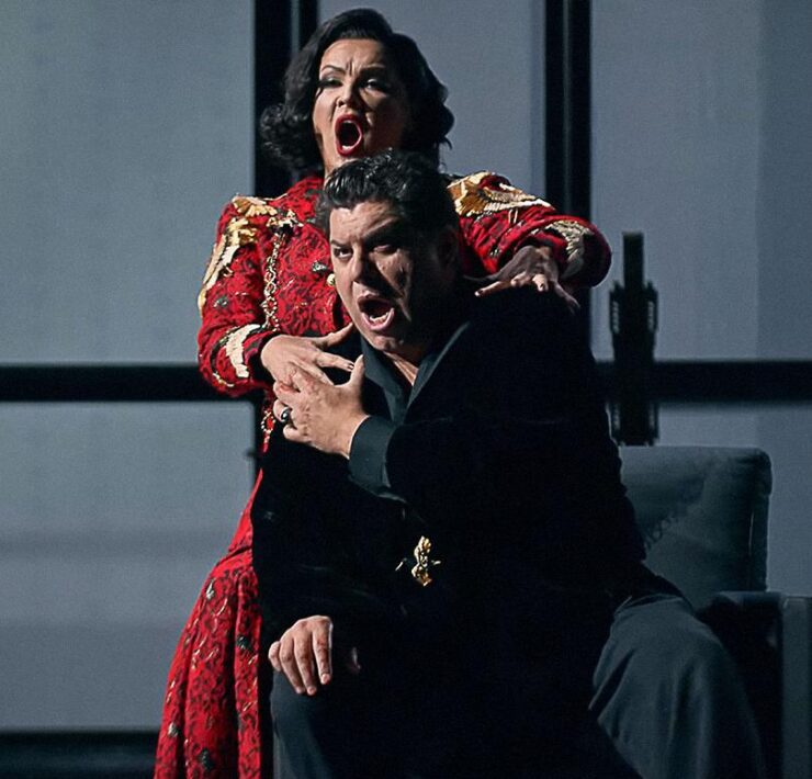 Luca Salsi e Anna Netrebko