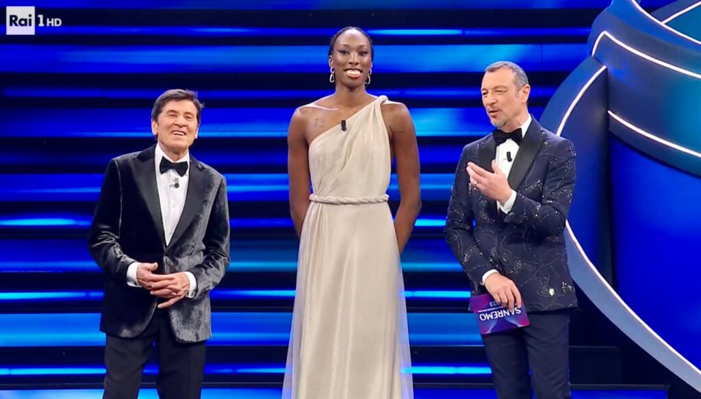 Paola Egonu a Sanremo 2023