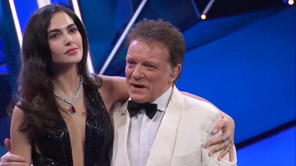Massimo Ranieri e Rocio Munoz Morales
