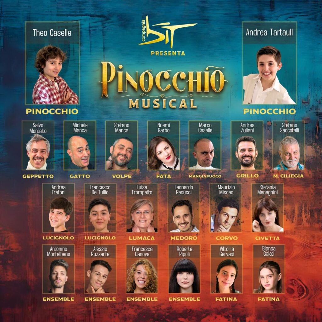 Pinocchio musical il cast